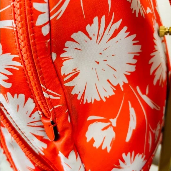 Kate Spade Orange Floral Backpack
